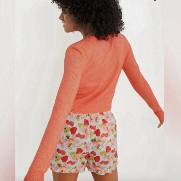 NEW Aerie campus cool wool alpaca cardigan peach - Picture 2 of 6